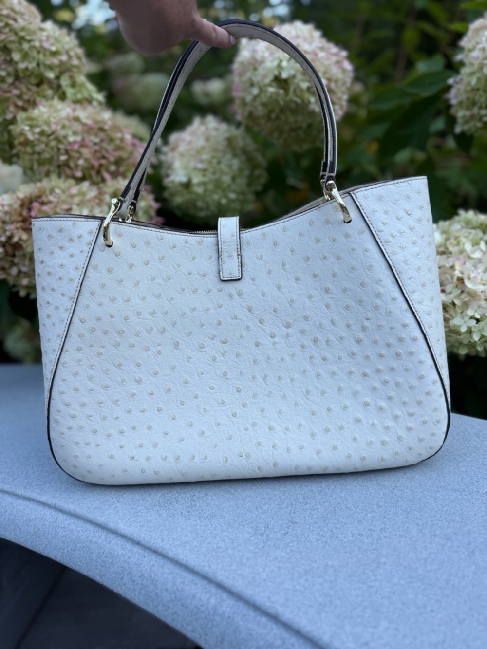 Dooney & Bourke Ostrich Alto Camilla in excellent condition. - Picture 2 of 5